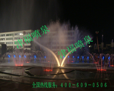 广场喷泉安装